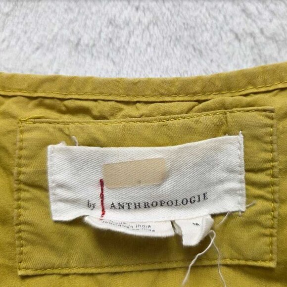 M By Anthropologie The Somerset printed maxi dress yellow embroidered flowers - Picture 6 of 11